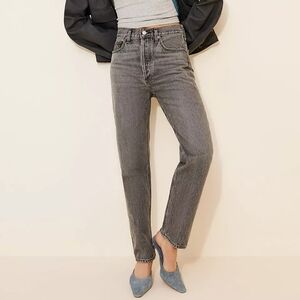 Agolde Women's 90s Crop Straight Leg Jeans - Gray 26